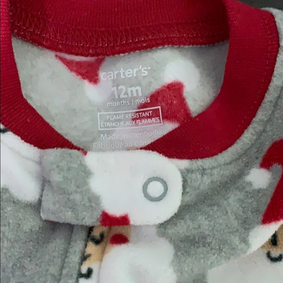 12mo fleece pajamas - Picture 2 of 2